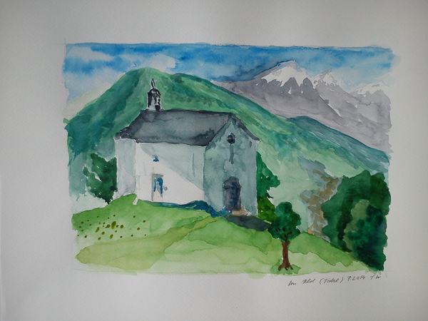 Gemälde von Tinu Wenger: Im Feld